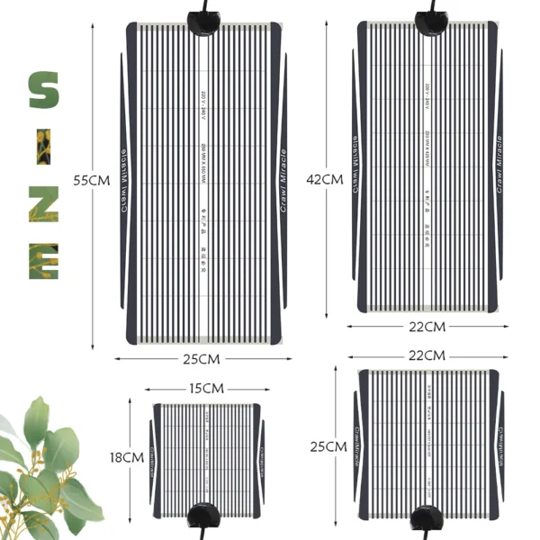 EU/US/UK/AU Plug Reptiles Heating Mat With Adjustable Temperature Controller Warm Pad Incubator for Lizard Turtle Aquarium 5-35W - Image 2
