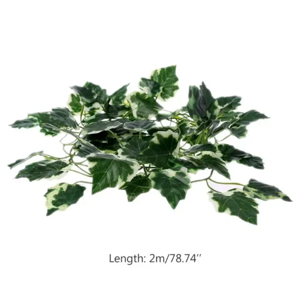 Artificial Vine Reptile Lizards Terrarium Decoration Chameleons Climb Rest Plants Leaves - Image 13
