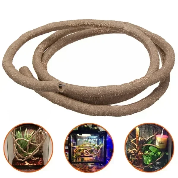 Large Flexible Vines Rattan Habitat Decoration Bendable Jungle Branches Climb Pet Supplies Reptiles Terrarium Decor 1.5/2.5/3m - Image 4